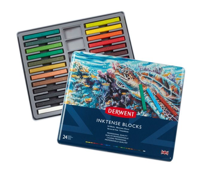 Derwent Inktense Block - Tin of 24