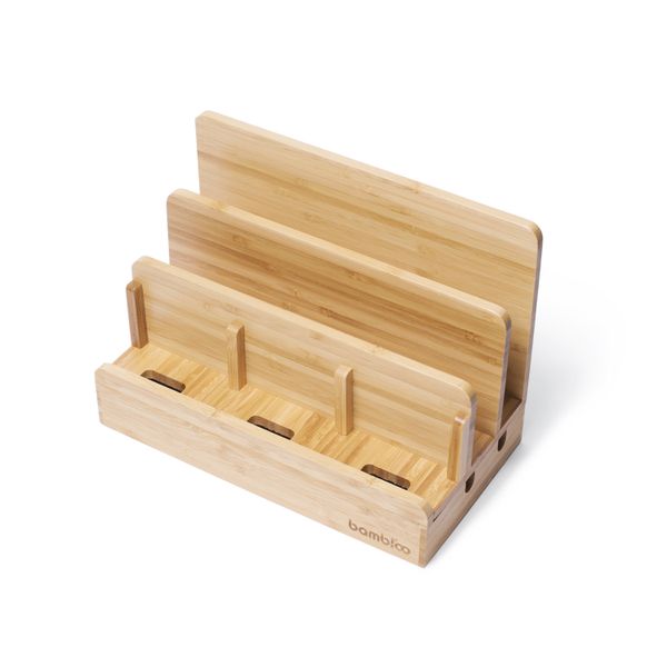 Bambloo Bamboo Multi-Device Charging Station &amp; Organiser