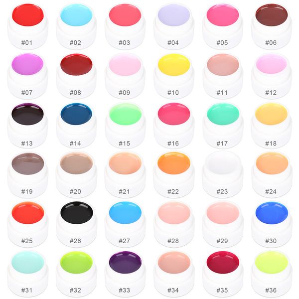 36 Colour Soak Off UV Gel Set Nail Painting Gel Uv Gel Kit Nail Art Salon