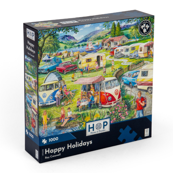 House of Puzzles - Happy Holidays - 1000 Piece Jigsaw Puzzle