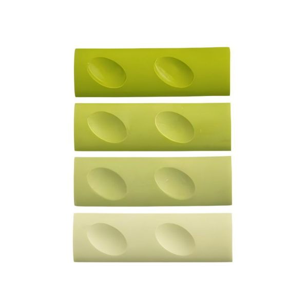 Pack of 4 Green Triangular Dent Rubbers NS799 - Classic School Stationery