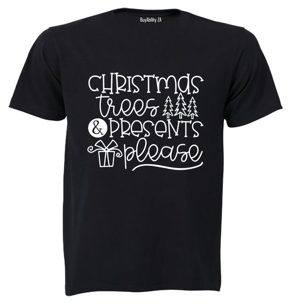 Presents Please - Christmas - Adults - T-Shirt