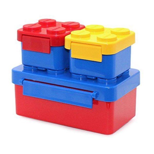 Lunchbox Lego Block Style 3 Piece