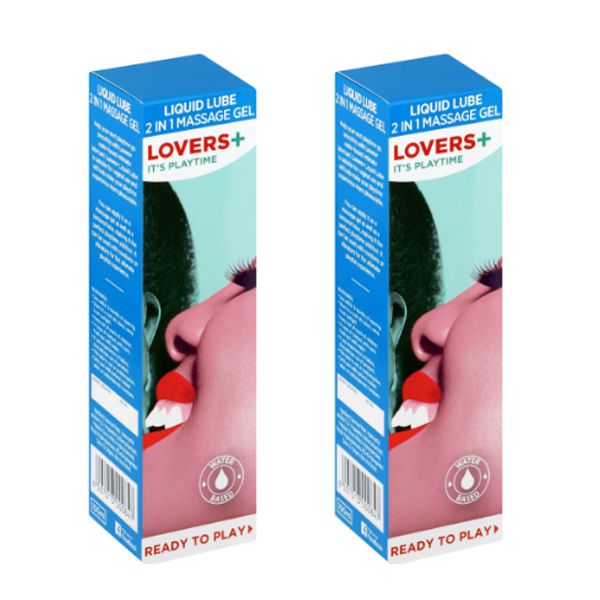 Lovers Plus Lubricant 2-in-1 Gel - 2 x 100ml