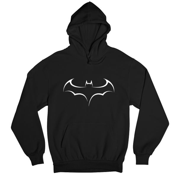 JuiceBubble Batman Outline Logo Mens Hoodie