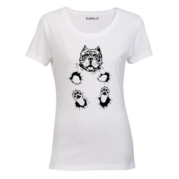 Sitting Pitbull - Ladies - T-Shirt