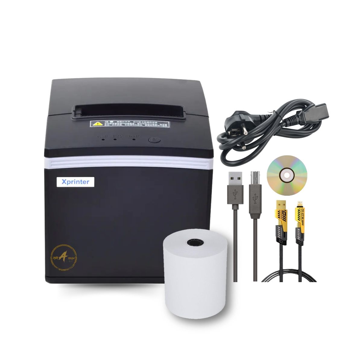 MR A TECH 80mm Direct Thermal Receipt Printer - USB / LAN / Serial ...