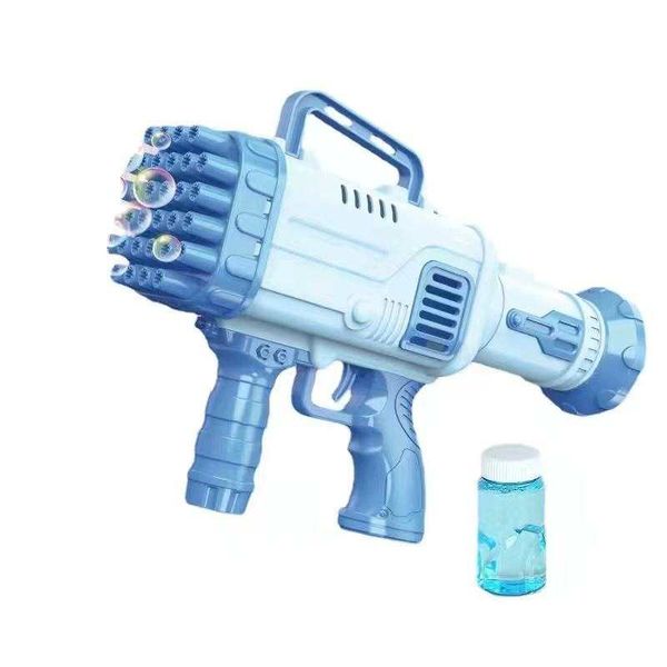 32 Hole Bazooka Bubble Gun Automatic Electric Machine Kids Outdoor Play