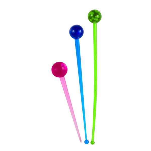 LUMOSS - Cocktail Stick Set - 12PK Fun Colours