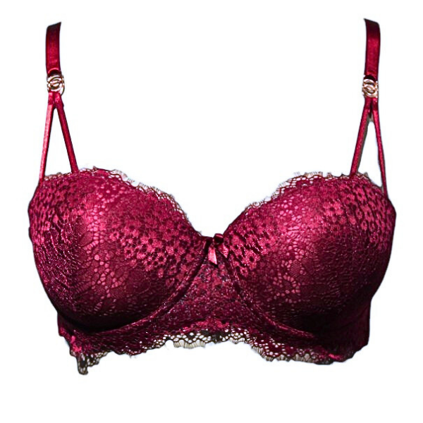 Women's Underwear Padded Lace Bra Seamless Underwired