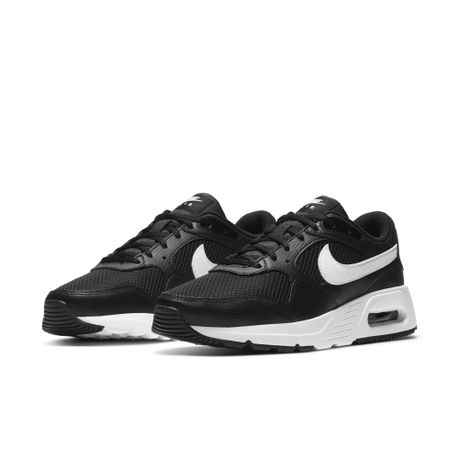 Black and white hotsell nike shoes air max