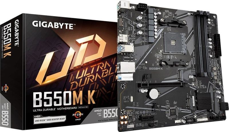 Gigabyte B550M K Ultra Durable B550M-K AMD B550 Ryzen Socket AM4