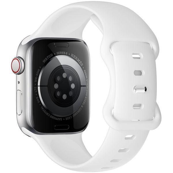 Silicone Butterfly Buckle Band Compatible With Apple Watch 42/44/45/49mm