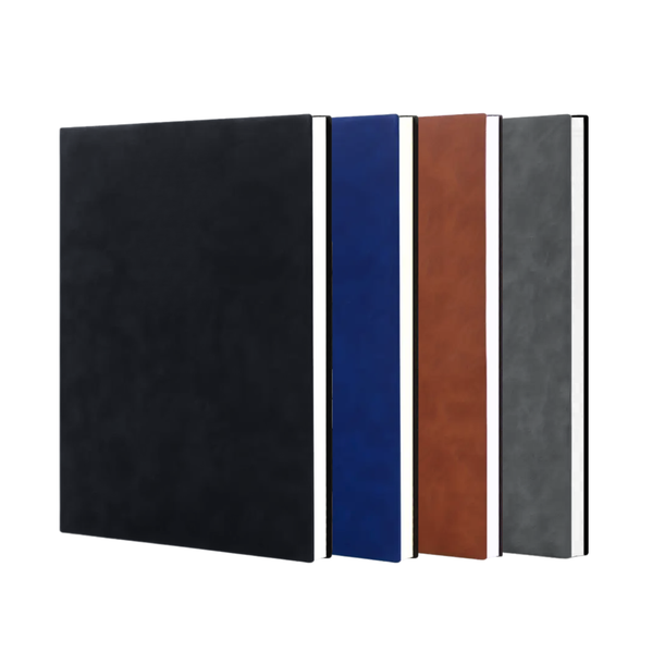 Set of 4 Premium Faux Leather Notebooks - B5