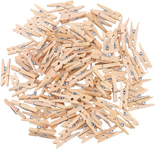 2.5cm Mini Wooden Craft Clothespins