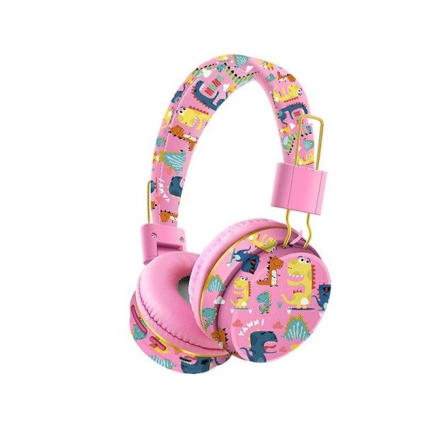 Kids Cartoon Dinosaur Headset Wireless Bluetooth Cute Earphone Gift