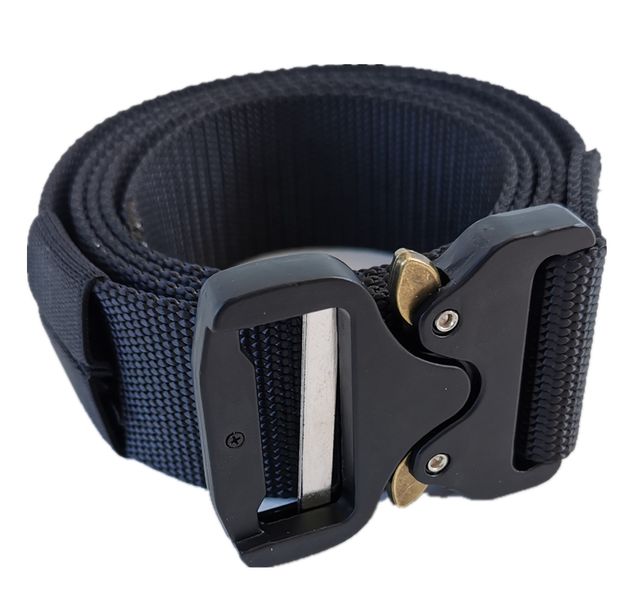 Tactical Belt Nylon Waist Belt Army Quick Release Buckle Belt - Black