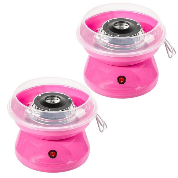 2 Pieces Pink Automatic Cotton Candy Maker