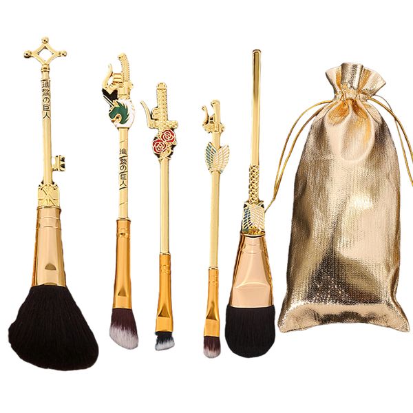 5 Anime Cosplay Brush Set
