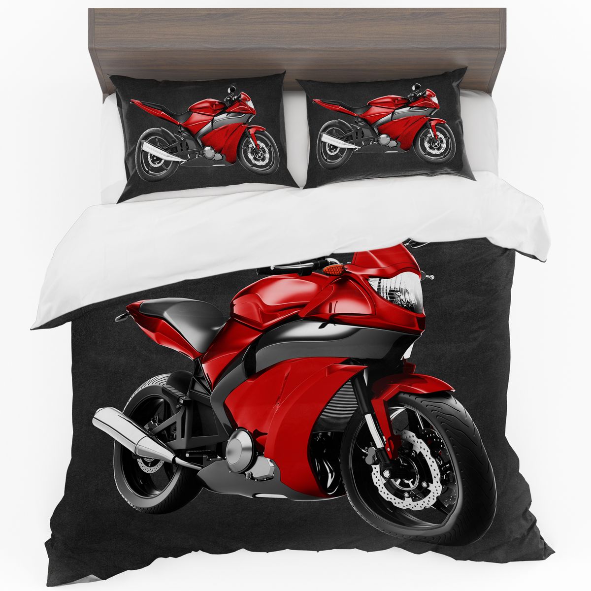 Red Super Bike Duvet Cover Set Shop Today. Get it Tomorrow