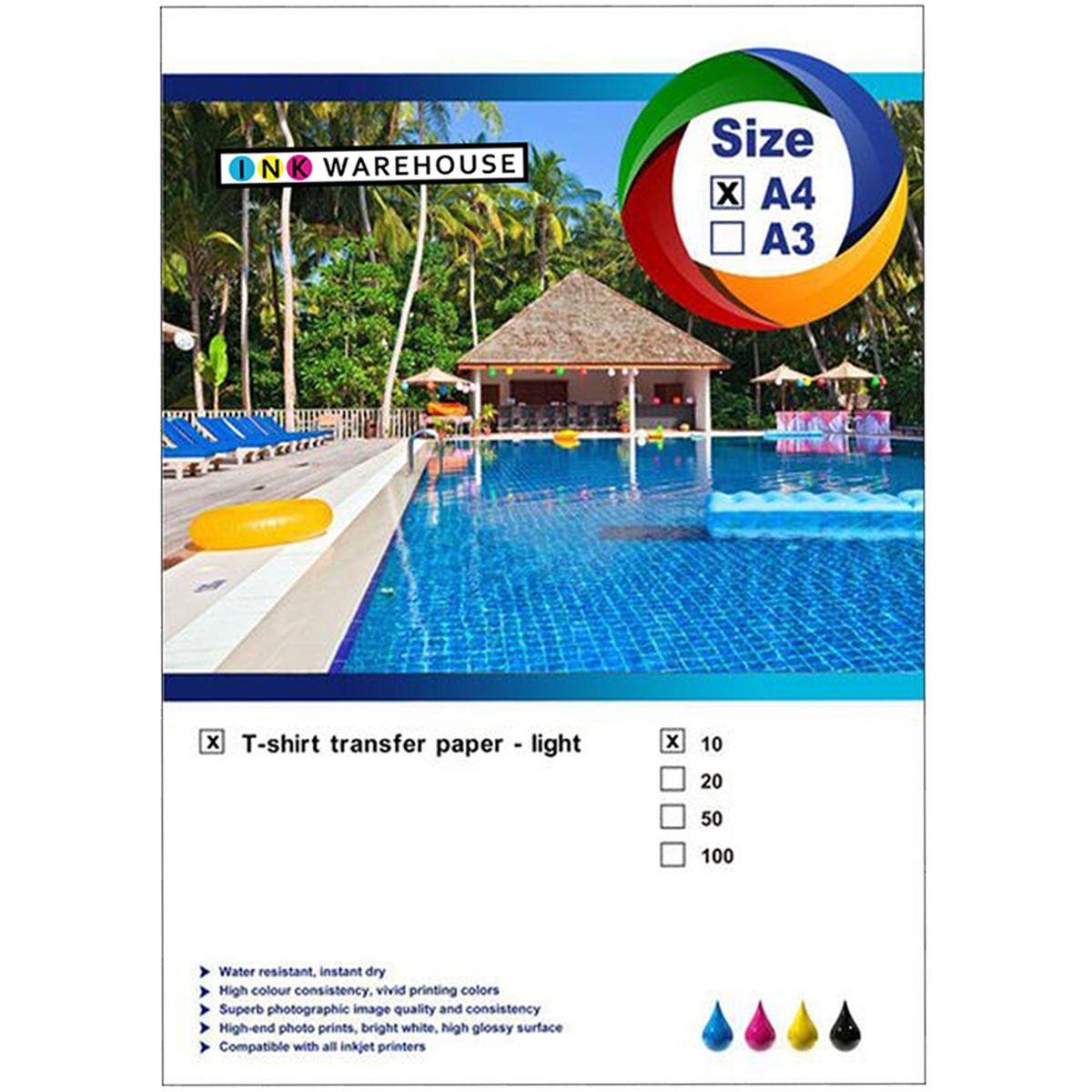 A4 Light T-Shirt Transfer Paper (10 Sheets) | Shop Today. Get it ...