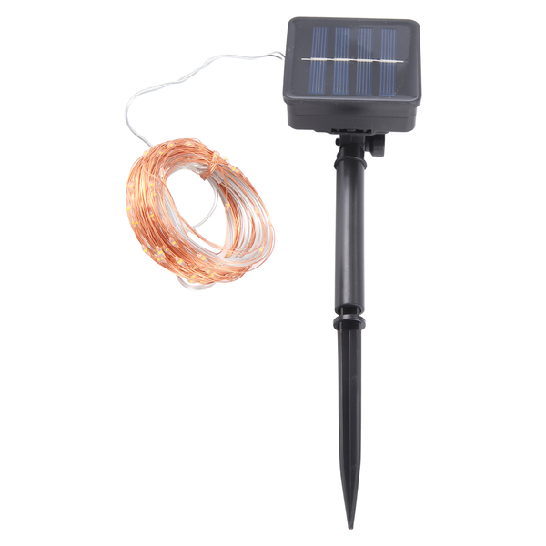 Solar String Lights 10M 100Led Outdoor String Lights(Warm White)