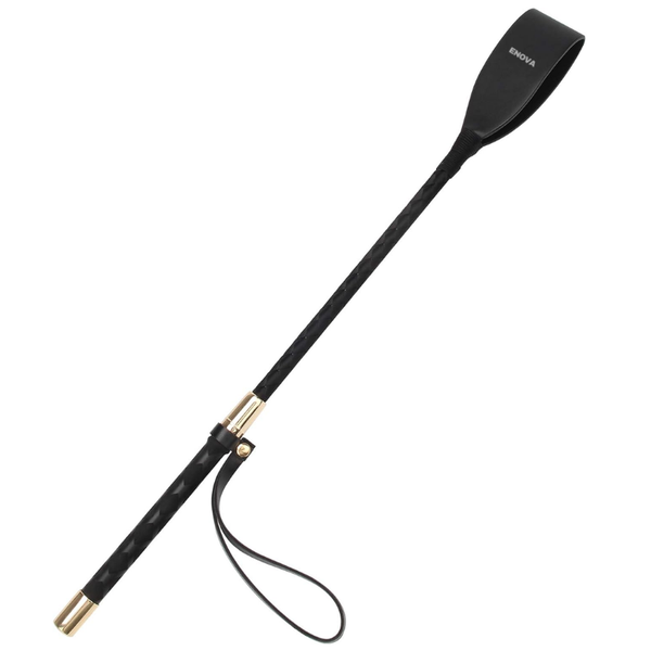 Enova Horse Whip Equestrianism Horse Crop Double Slapper Horse Whip - Black