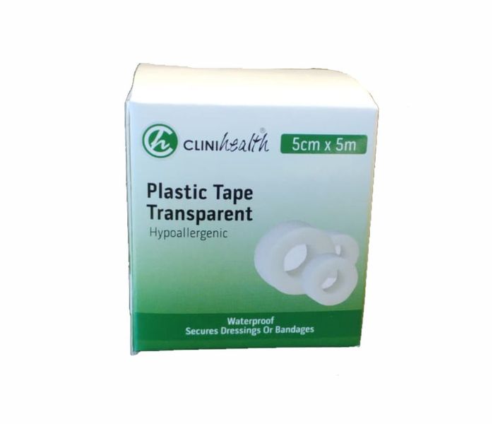 Plastic Tape Transparent 5cm x 5m - Singles