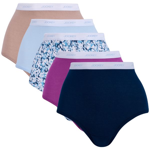 Jockey Ladies Cotton 5 Pack full Brief