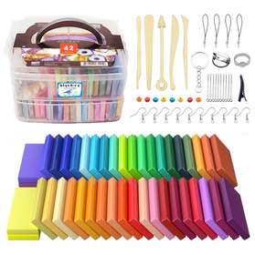 42 Colours Polymer Clay Kit with Tools and Accessories Arts Crafts