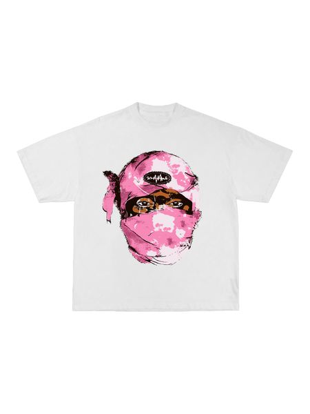 Loose Round-neck Printed T-shirt for Men