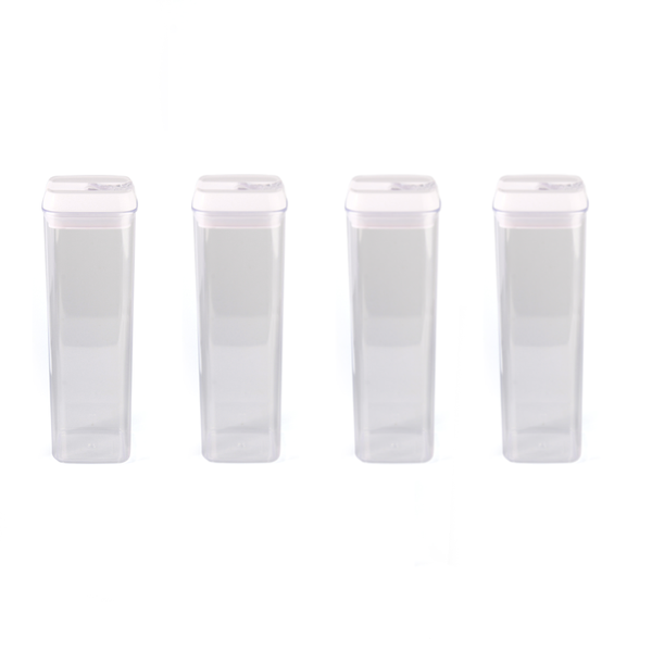 Pack of 4 - 1.9L TRENDZ food canisters