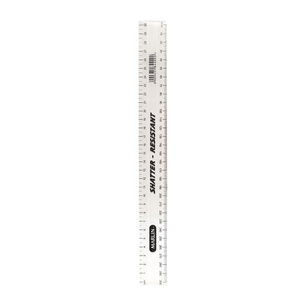 Marlin - 10 Rulers 30cm - Clear x 6
