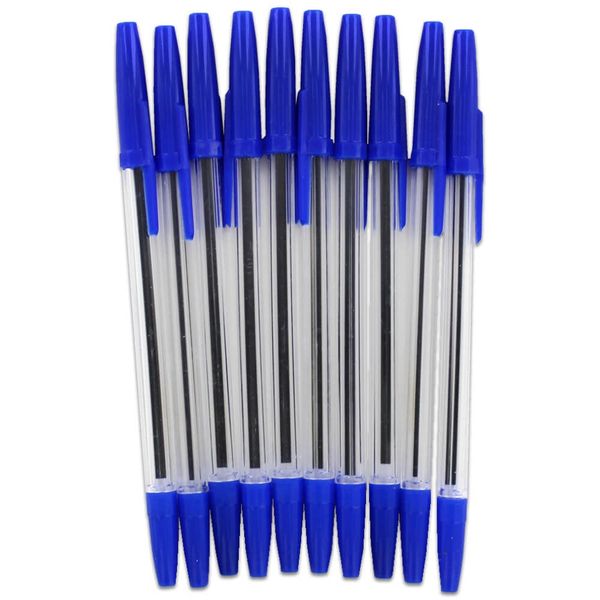 Ballpoint Pen - 10 Pieces, Blue / Black Ink