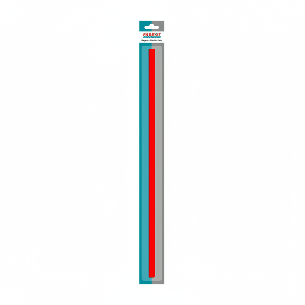 Red Magnetic Flexible Strips 1000mm x 15mm - Versatile Hold