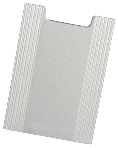 Minimalist Wallet - Slim Light Weight Card Holder RFID Blocking - Silver
