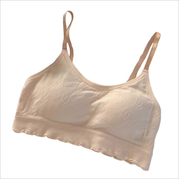 Girls' Push-Up Bra, Wire-Free Seamless Underwear, 3-Pack