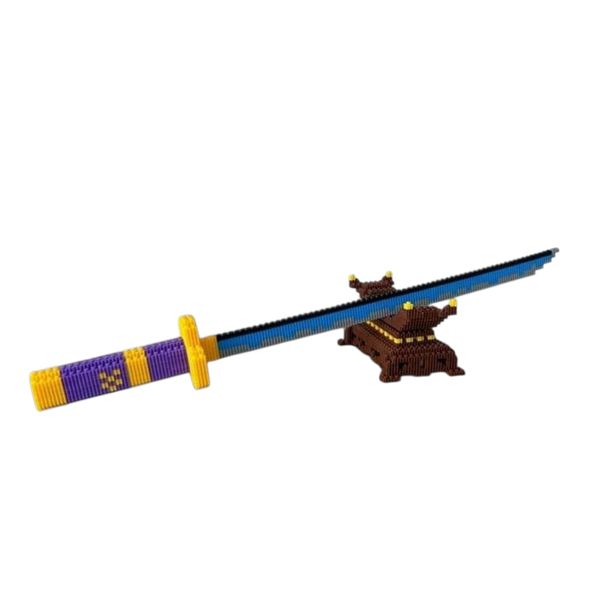Anime Samurai Sword 1000 Interconnective Building Blocks with Sword Stand