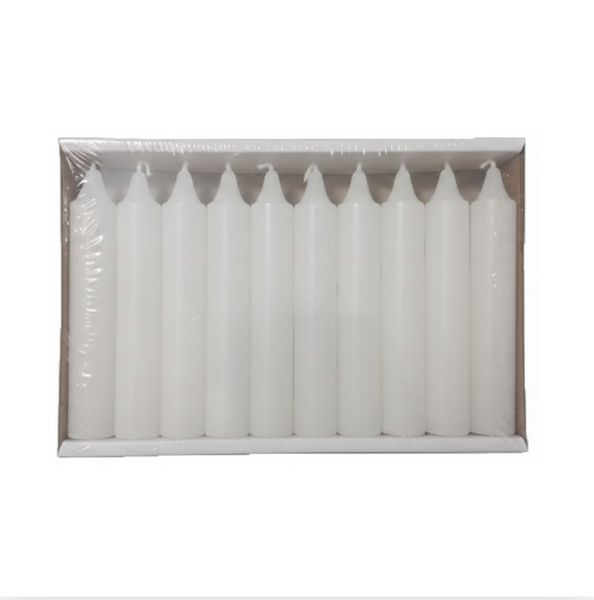 Serene Ambiance White Taper Candle 22 x 130mm Set - 30 Units