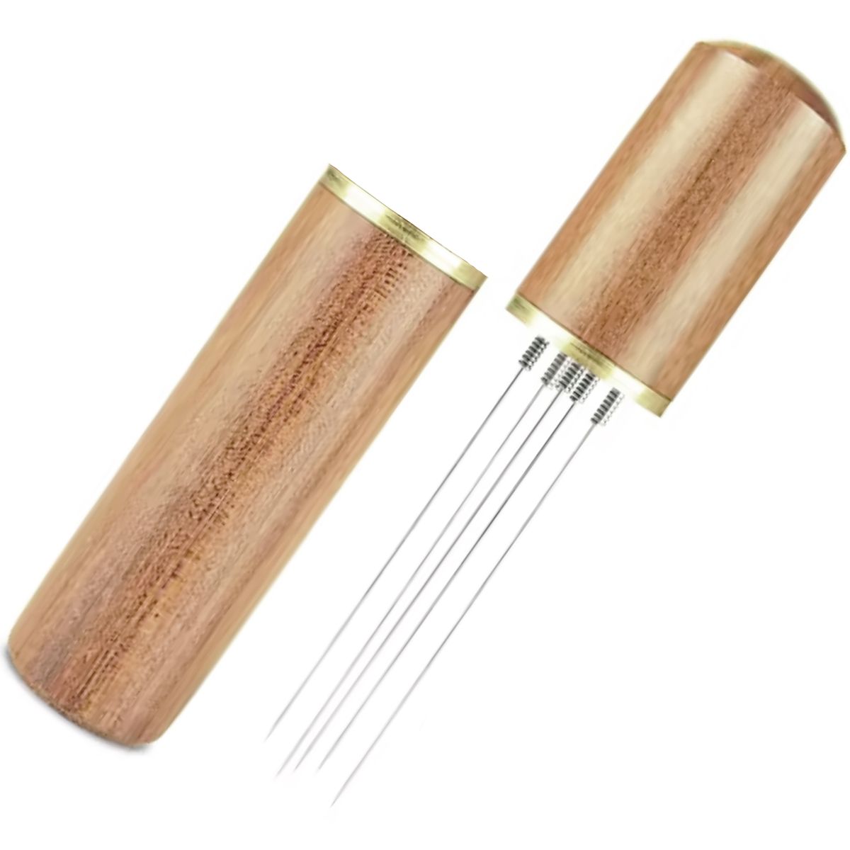 Barista Wooden Coffee Distribution Stirring Tool with Stirring Needles ...