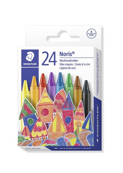 Staedtler Noris Club Wax Crayons - 24 Pack