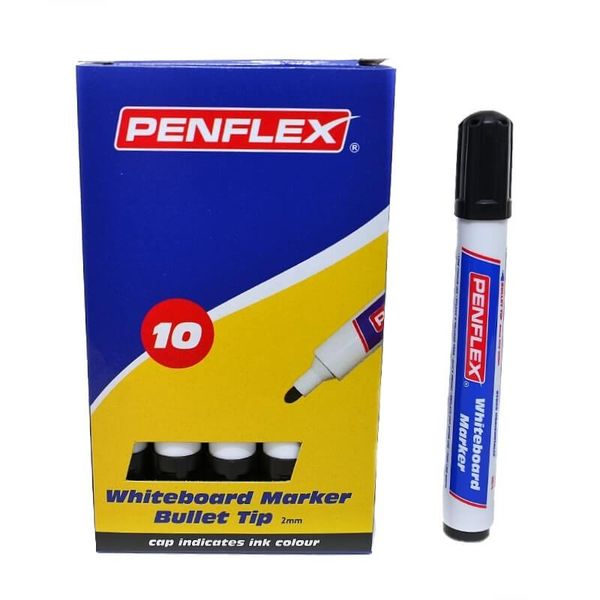 Black Whiteboard Markers , Box Of 10 image