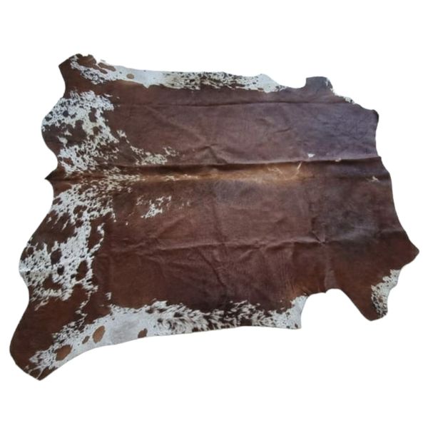 The Hide Shop Brown and White Nguni Cow Hide 1.6 x 1.8cm Rug