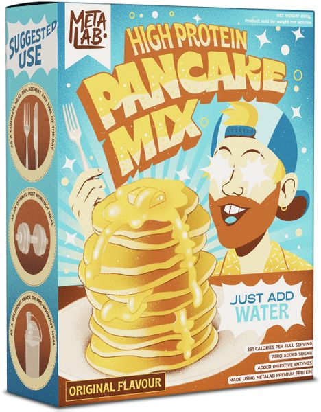 METALAB Premium High Protein Instant Pancake Mix (800g) - Original