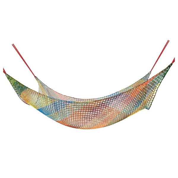 Garden Playground Rainbow Safety Climbing Net Rope Ladder - (2m x 1m)