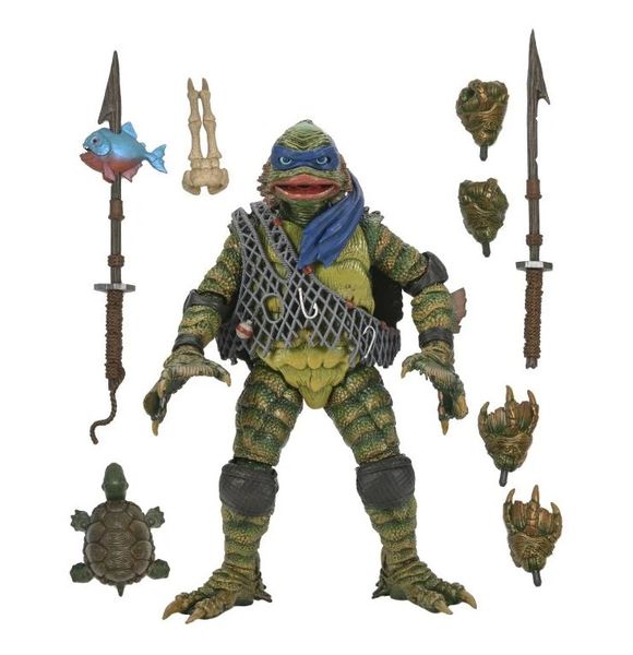 TMNT X Universal Monsters Leonardo As The Creature 7IN Figure
