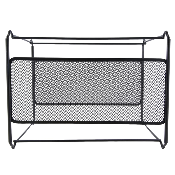 A4 Mesh Metal File Organizer Hanging File Folder Box for Office Home