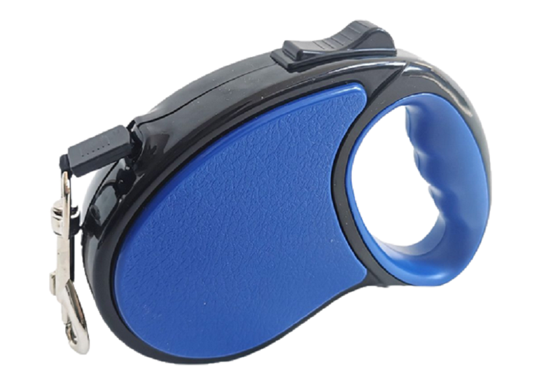 Retractable Dog Leash, 3m Cord, Blue
