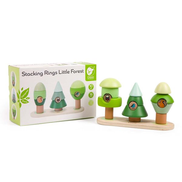 Classic World - Wooden Stacking Toy - Little Forest - 16pcs