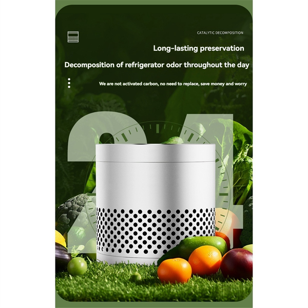 Odor Eliminator for Refrigerator Home Activated Carbon silver